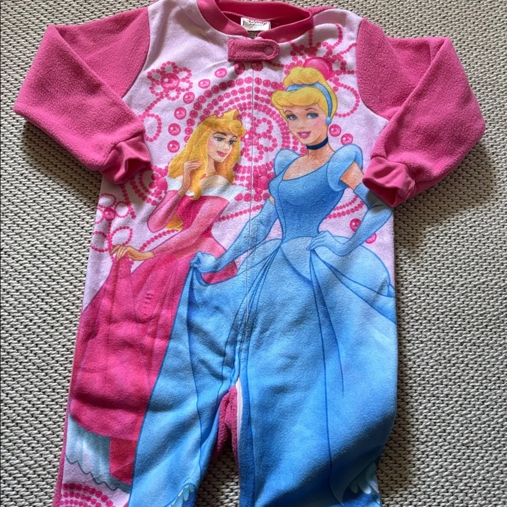 Sleeper Disney Princesses toddler girls new size 3T fleece polyester